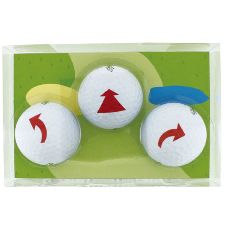 ホクシン交易 矢印ボール 3個セット ゴルフの大画像