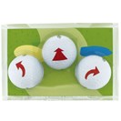 ホクシン交易 矢印ボール 3個セット ゴルフ画像