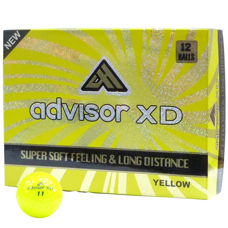 XD 2ピースボール ADXD12P(ボール（新品）)|ADVISOR(アドバイザー) ADXD12Pの通販 - GDOゴルフ ショップ(0000441553)