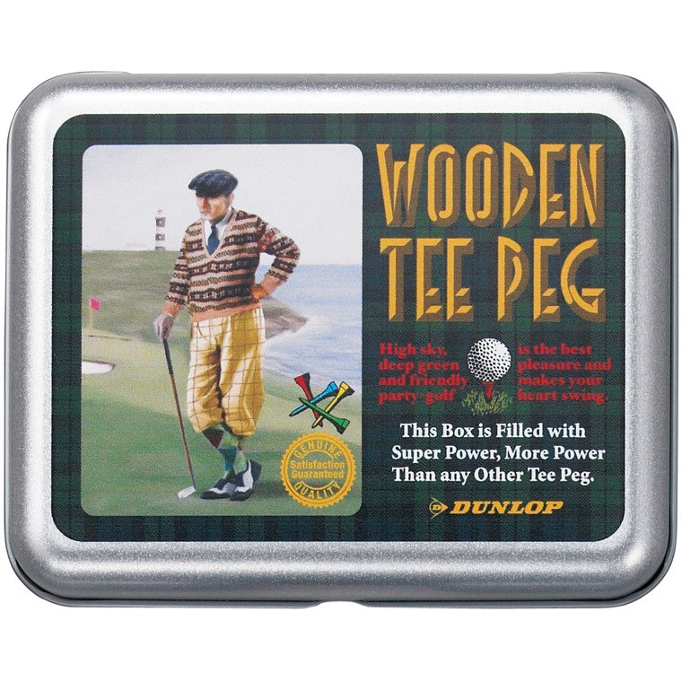 ダンロップ 缶入りウッドティー ゴルフの大画像