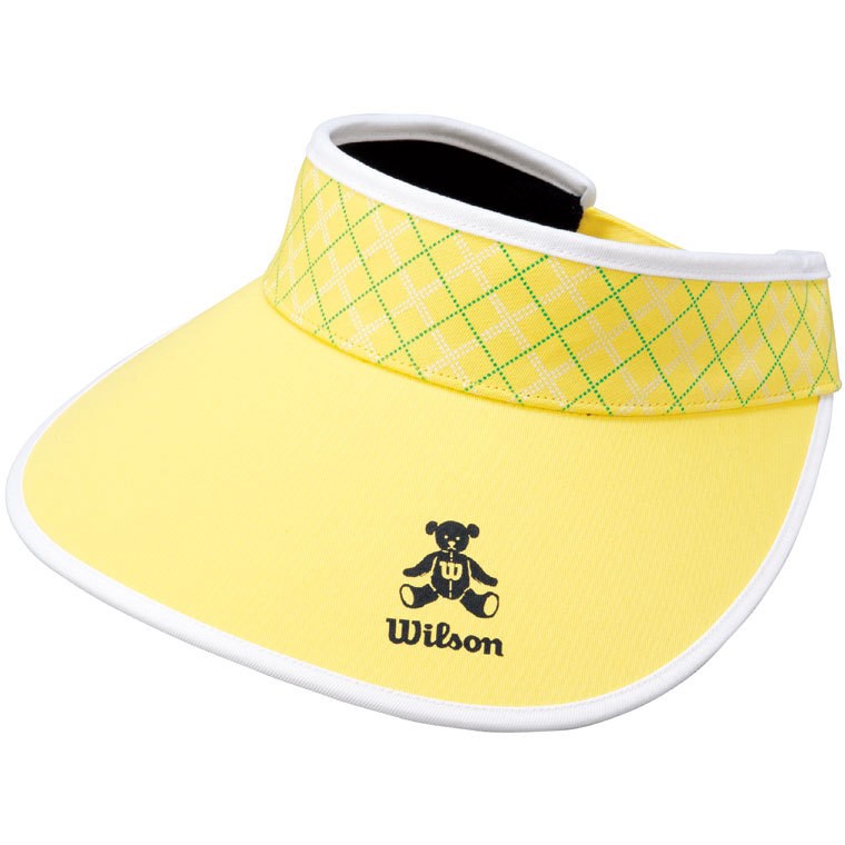 [アウトレット] [在庫限りのお買い得商品] ウイルソン プリントチェックサンバイザー ゴルフウェア 帽子の大画像
