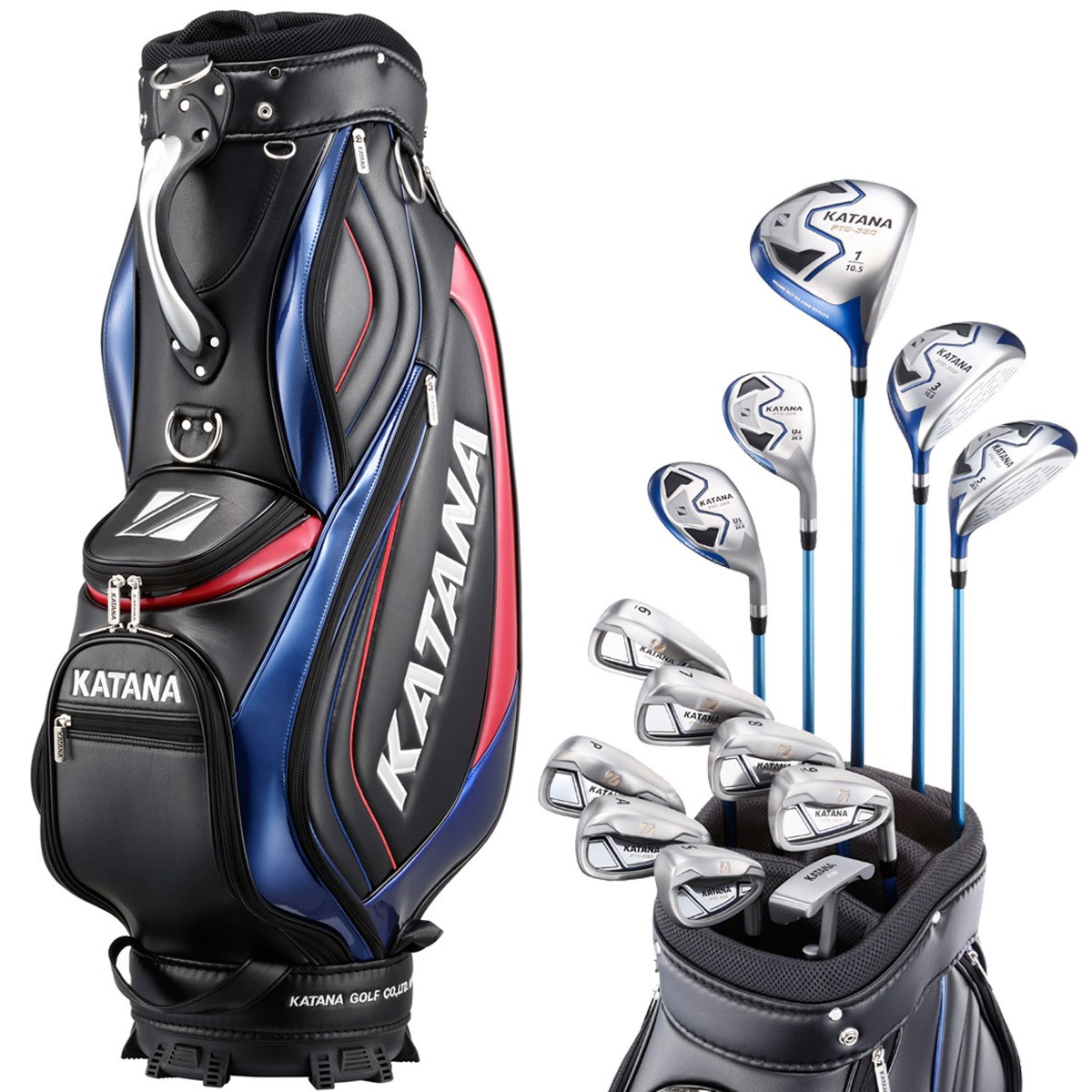37％割引ブラック系★日本の職人技★ カタナ，ゴルフフルセット バッグ ゴルフブラック系OTA.ON.ARENA.NE.JP