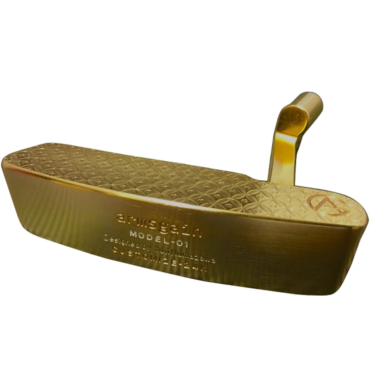 アームスゲイン Model-01 パター純金24Kコーティングモデル ゴルフの大画像