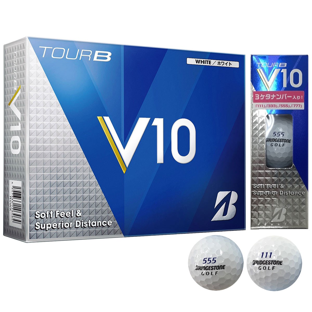 保障できる ブリヂストン Tour V10ボール ホワイト まとめて3ダース 新品 B その他