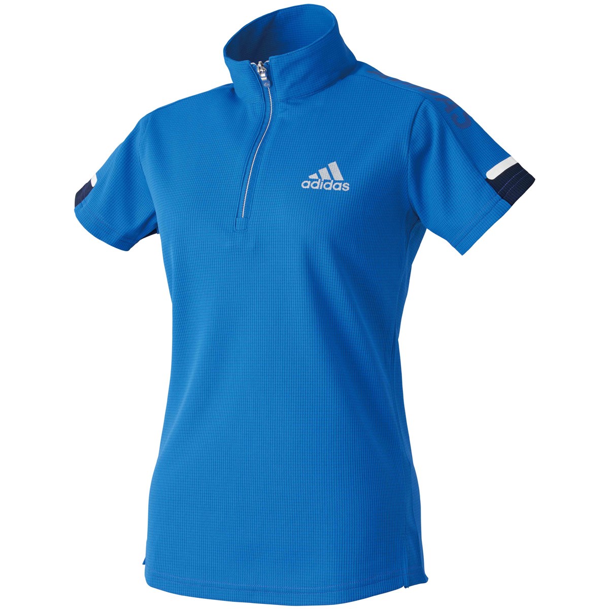 dショッピング |アディダス Adidas 半袖ジップシャツ OT ブルー レディス | カテゴリ：ポロシャツ・シャツの販売できる商品