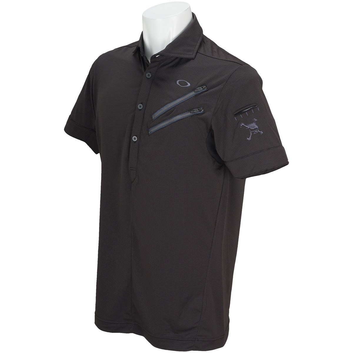  オークリー スカル CLAW ジップ 半袖ポロシャツ 2.0 ゴルフウェア
