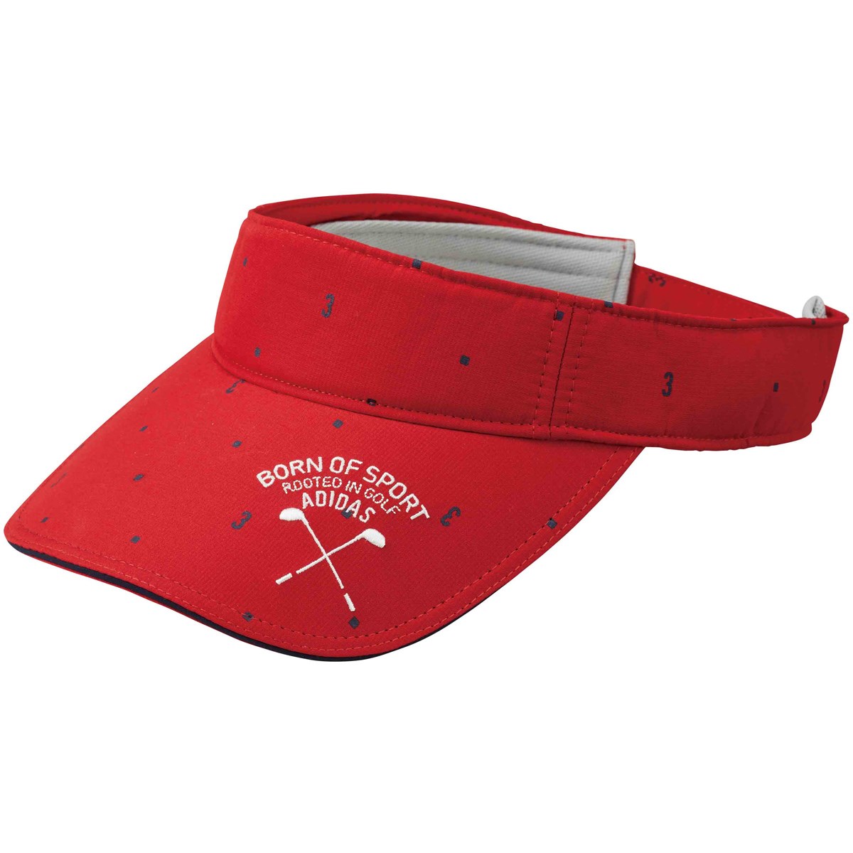 [2018年モデル] アディダス ADICROSS スクエアドットサンバイザー ゴルフウェア 帽子の大画像