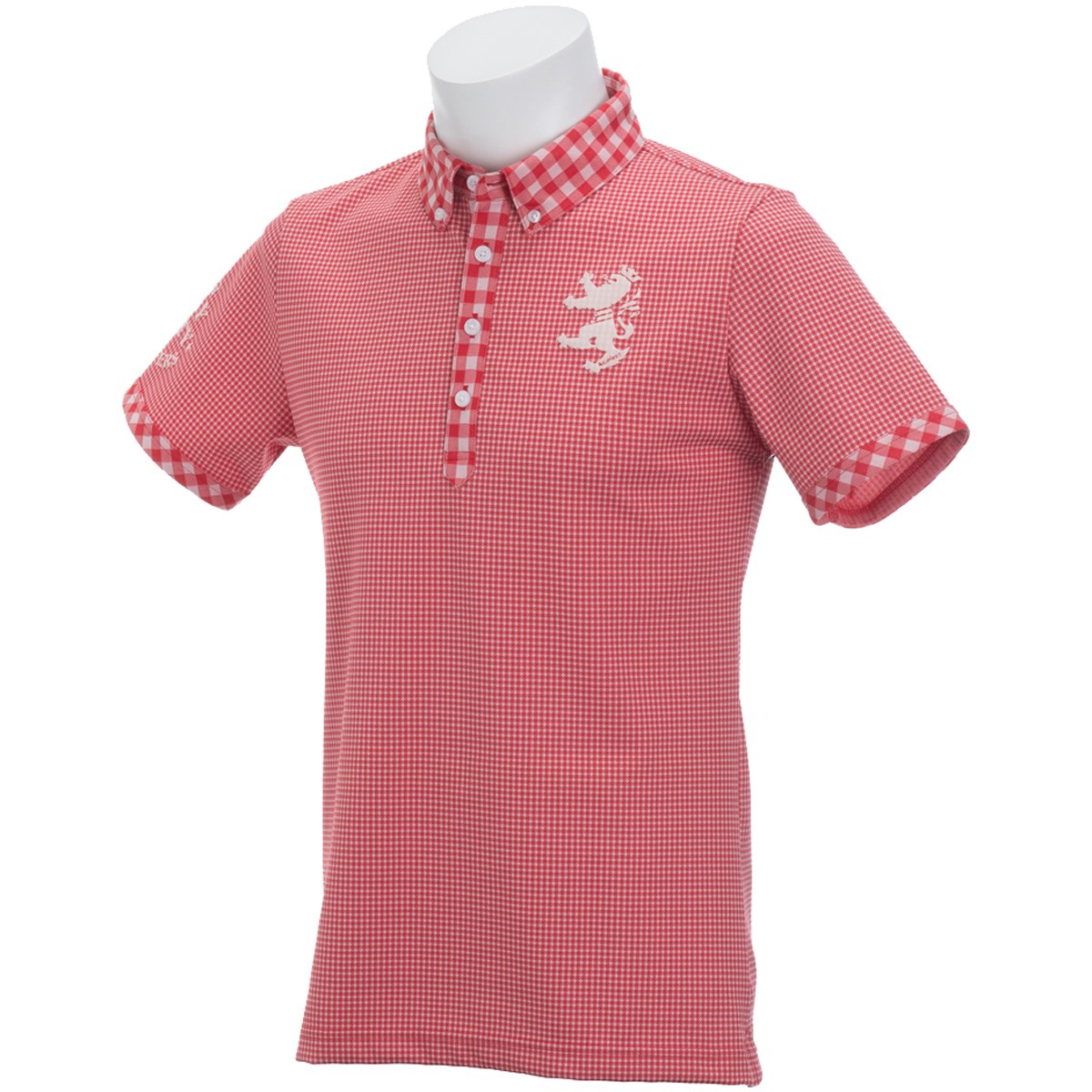  [アウトレット] [在庫限りのお買い得商品] アドミラル ギンガム ボタンダウン半袖ポロシャツ ゴルフウェア