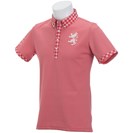 [アウトレット] [在庫限りのお買い得商品] アドミラル ギンガム ボタンダウン半袖ポロシャツ ゴルフウェアの画像