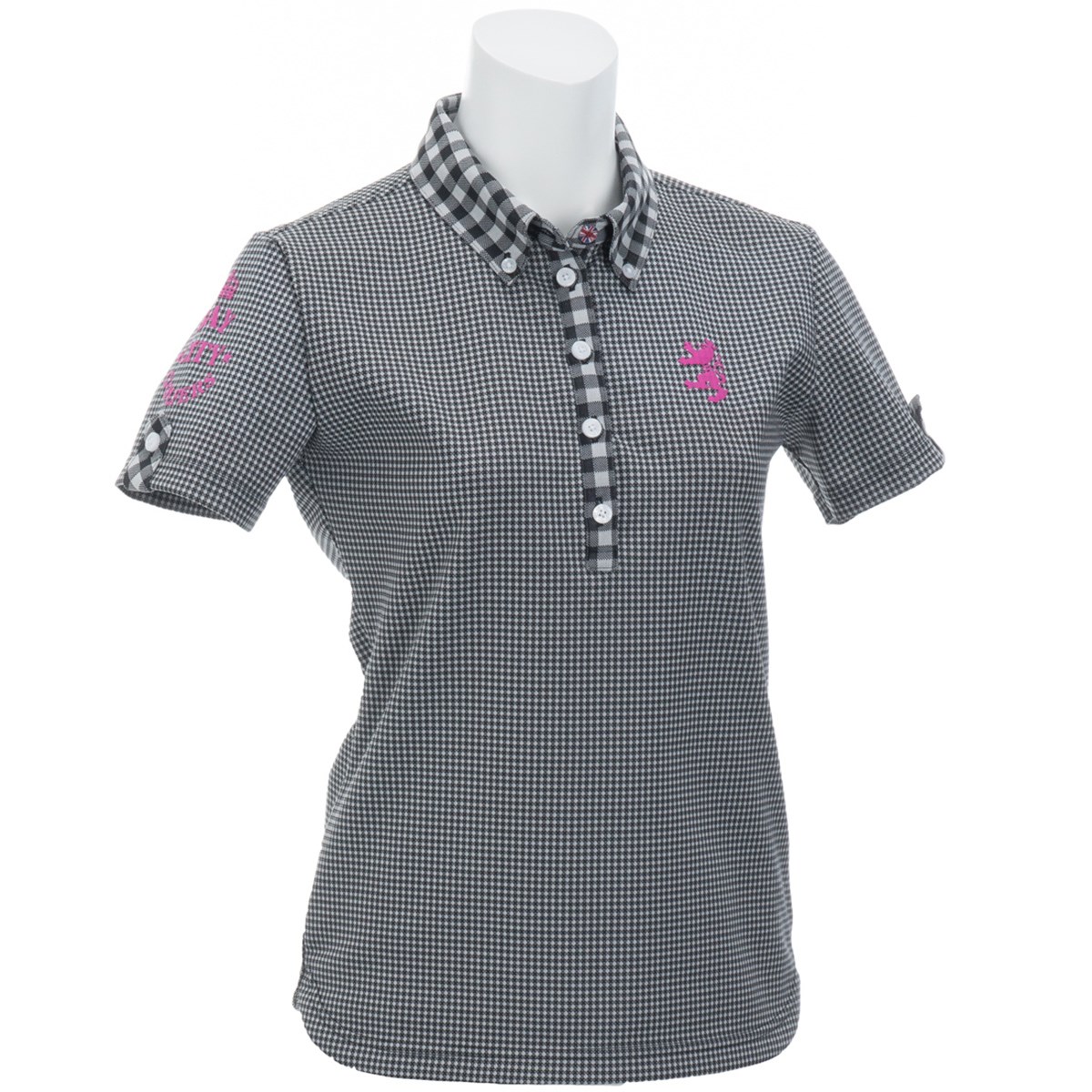  [アウトレット] [在庫限りのお買い得商品] アドミラル ギンガム ボタンダウン半袖ポロシャツ ゴルフウェア