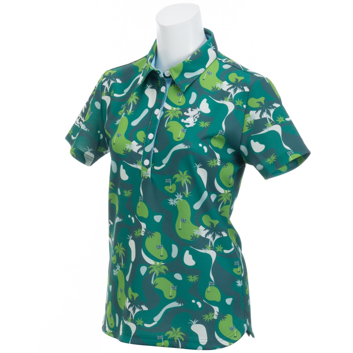  [アウトレット] [在庫限りのお買い得商品] アドミラル ゴルフコース柄 半袖ポロシャツ ゴルフウェア
