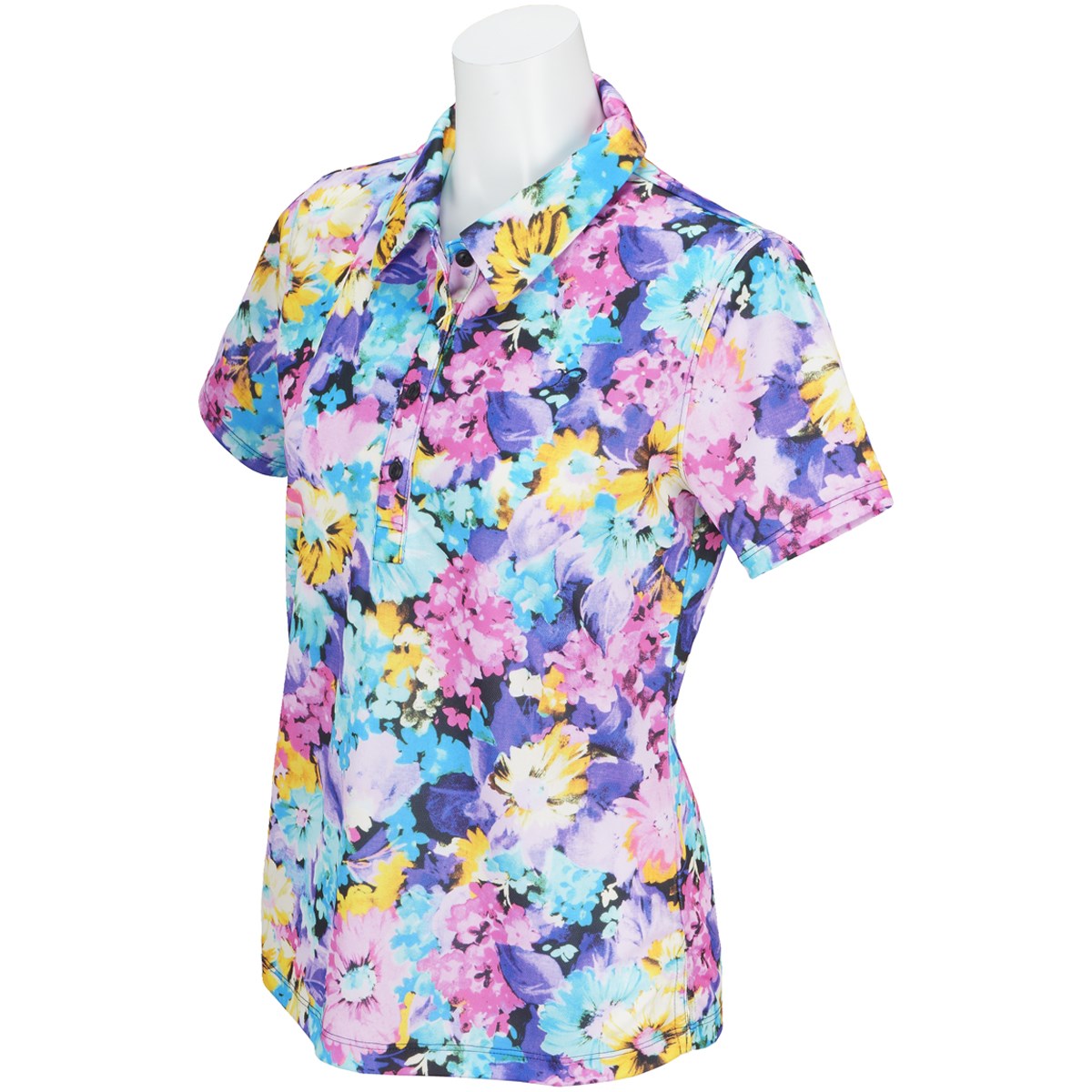  [2018年春夏モデル] リエンダ SUMMER1プリント半袖ポロシャツ ゴルフウェア