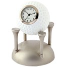 ミニチュアクロックコレクション ミニチュア置時計 ゴルフボール＆ティー ゴルフウェアの画像