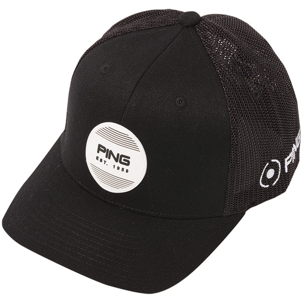  [2018年モデル] ピン ストラクチャー 6パネル フレックス フィット サークルパッチ メッシュキャップ ゴルフウェア 帽子