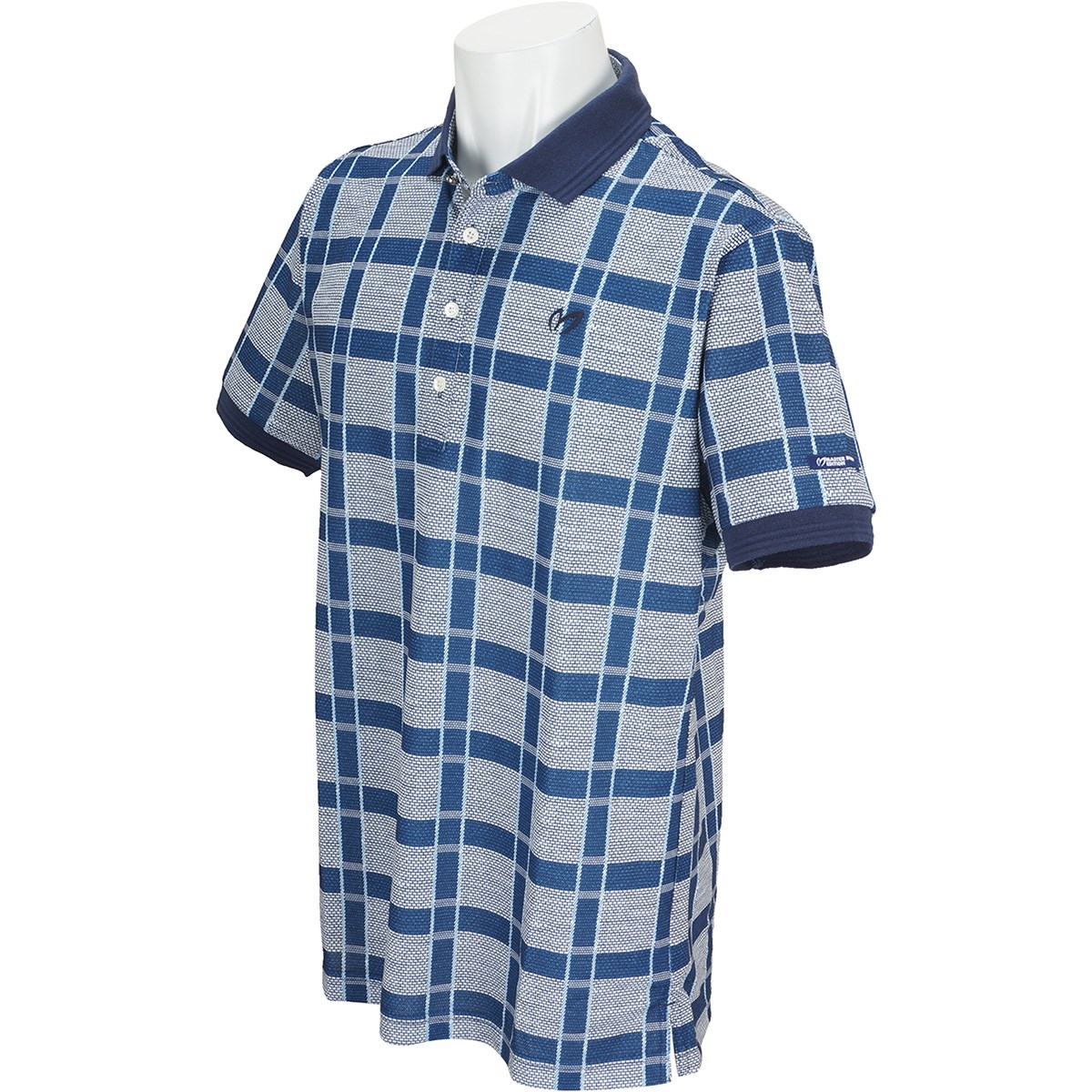  [アウトレット] [更に値下げしました] マスターバニーエディション プレミアムTEX MINIR チェックプリント 半袖ポロシャツ ゴルフウェア