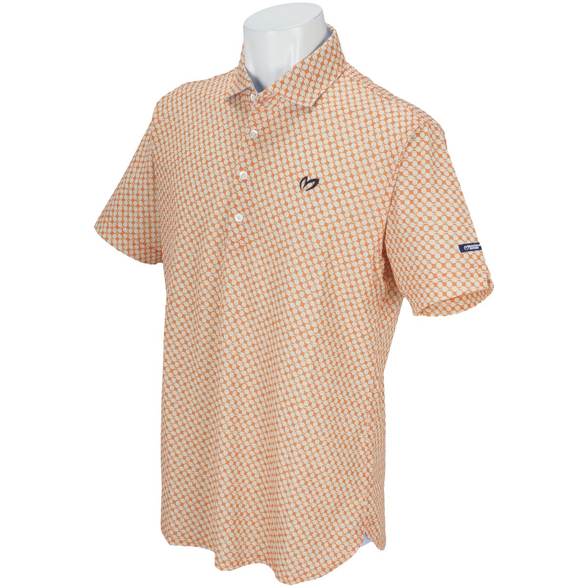  [値下げしました] マスターバニーエディション プレミアム TEX MINIR Mマークプリント 半袖ポロシャツ ゴルフウェア