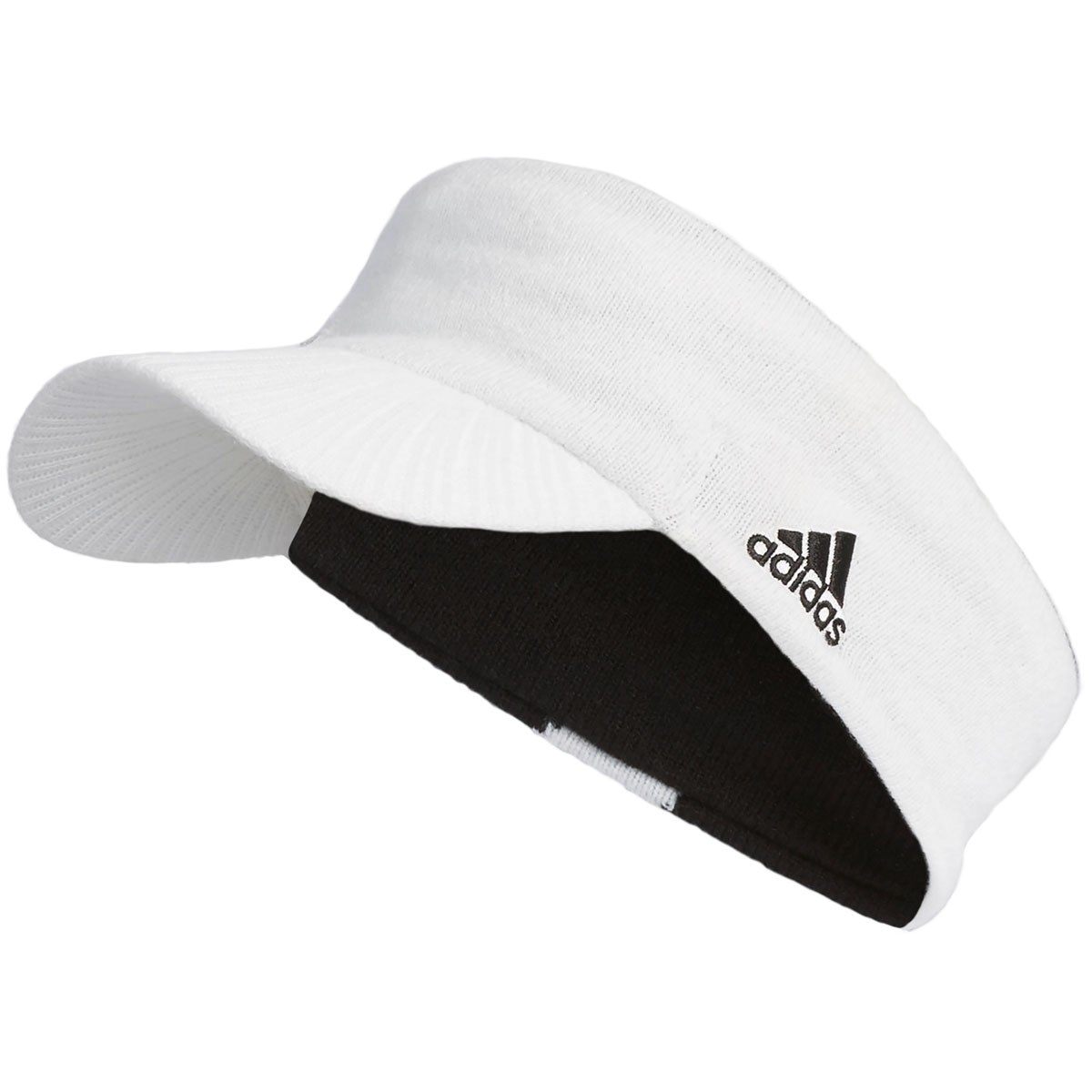[2018年モデル] アディダス CP ボールドストライプニットサンバイザー ゴルフウェア 帽子の大画像