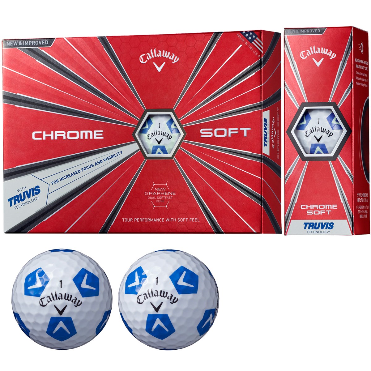 Dショッピング キャロウェイゴルフ Chrom Soft Chrome Soft Truvis ボール 5ダースセット 5ダース 60個入り ホワイト ブルー カテゴリ ゴルフボールの販売できる商品 Gdoゴルフショップ ドコモの通販サイト