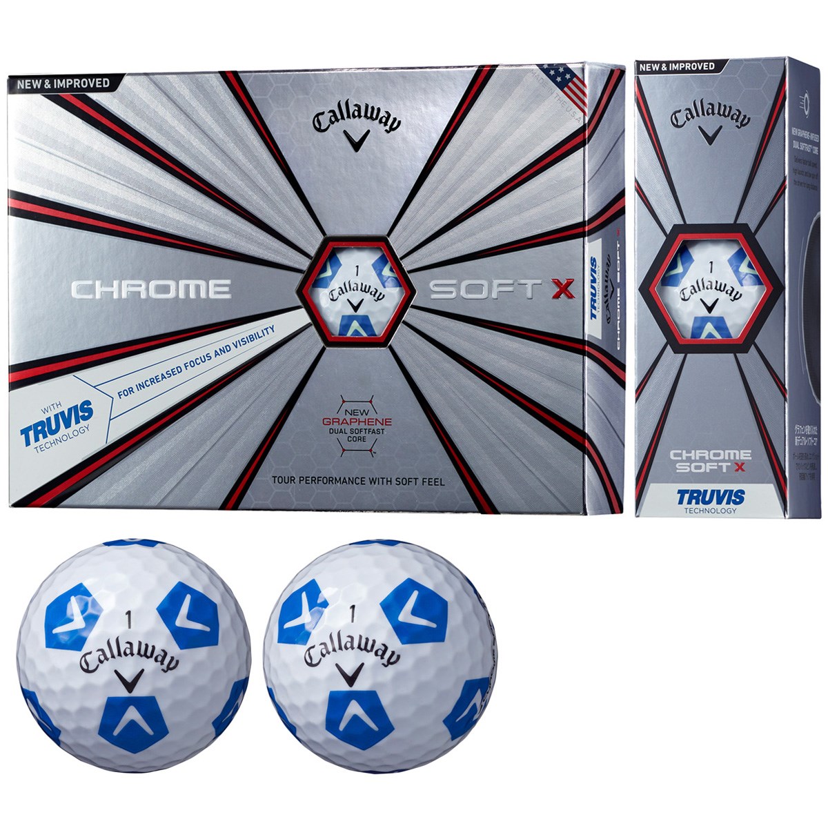 CHROME SOFT X TRUVIS ボール 5ダースセット(ボール（新品）)|CHROM SOFT(キャロウェイゴルフ) の通販 - GDOゴルフ ショップ(0000558747)