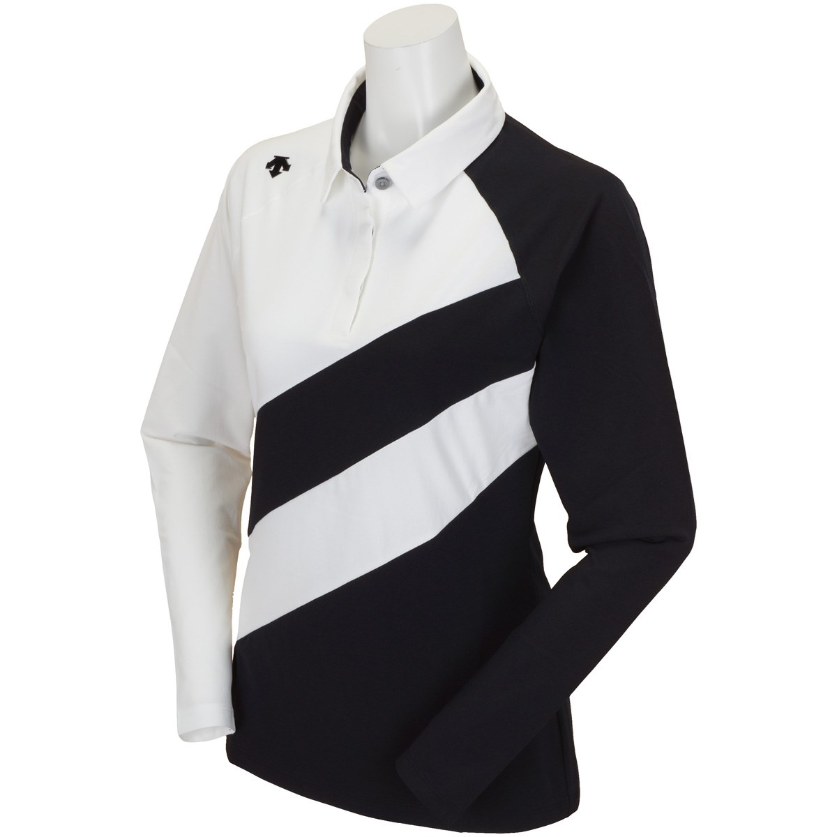 DESCENTE レディース ポロシャツ L 黒 DESCENTE 未使用 デサント