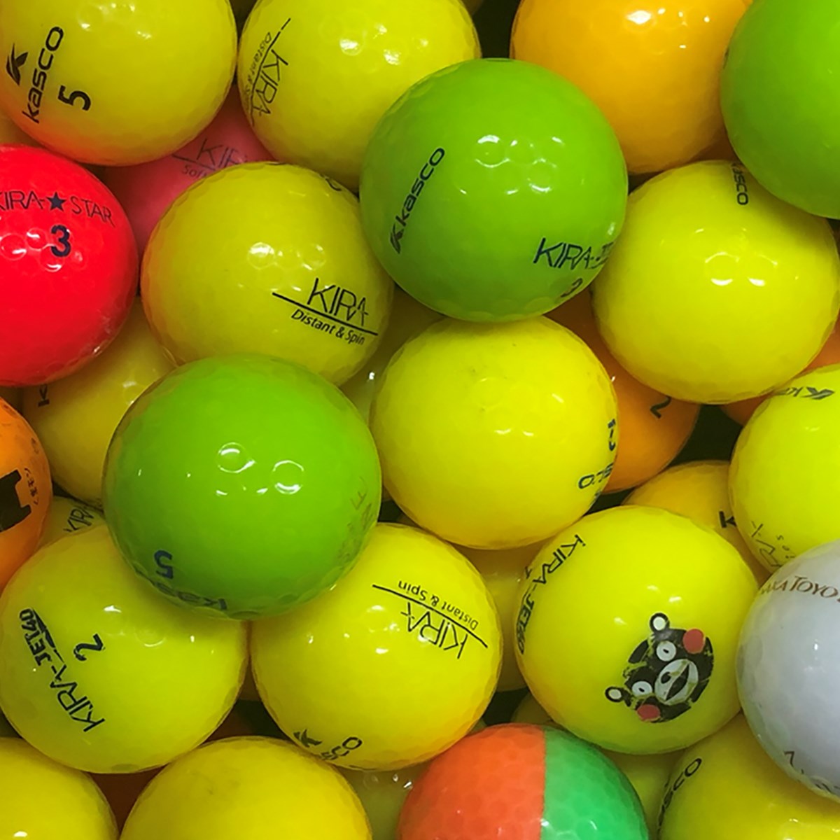 ロストボール キャスコ キラシリーズ 銘柄混合ECOボール 30個セット ゴルフの大画像