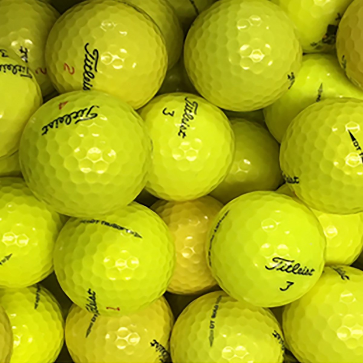 ロストボール タイトリスト混合 Sランク イエロー系 20個セット ゴルフの大画像