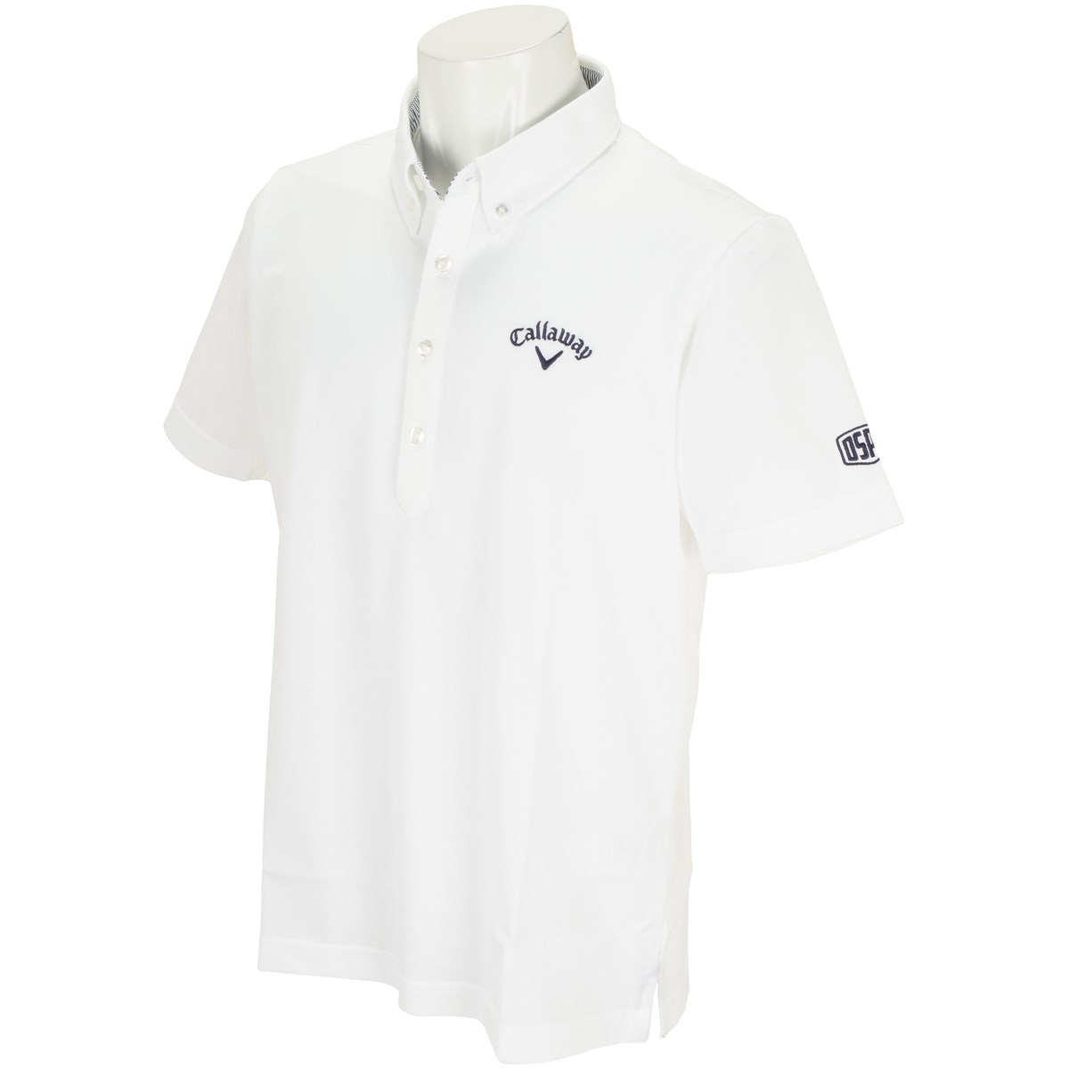 キャロウェイゴルフ(Callaway Golf) 鹿の子ボタンダウンカラー半袖ポロシャツ 