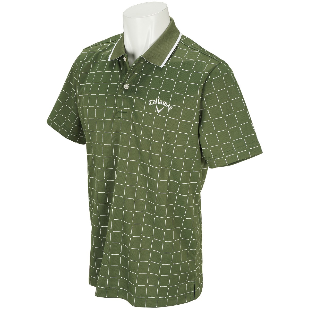キャロウェイゴルフ(Callaway Golf) オールプリント鹿の子半袖ポロシャツ 