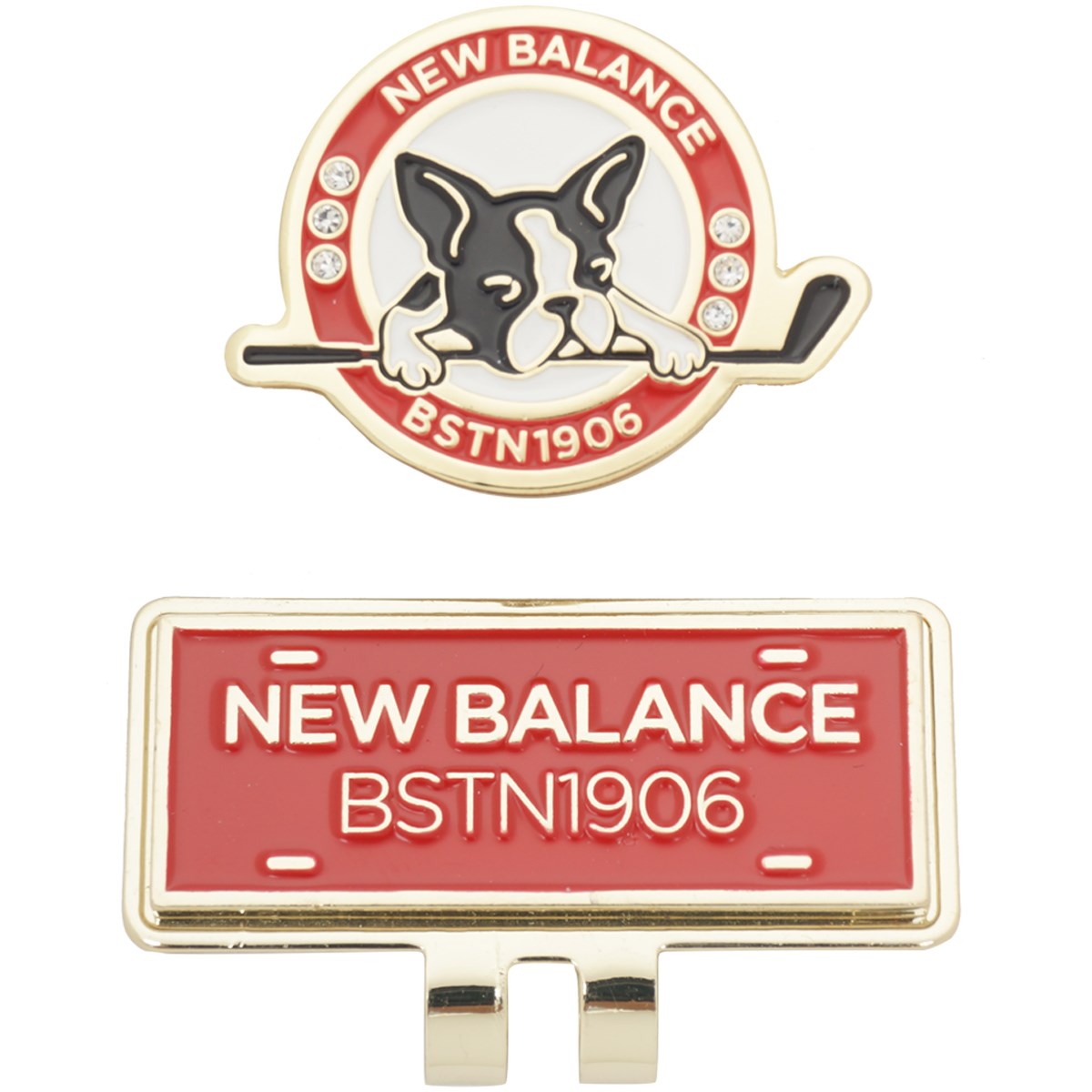 METRO ボストンテリア×ラインストーン クリップマーカー(マーカー)|New Balance(ニューバランス) 0129984503の通販 -  GDOゴルフショップ(0000574287)