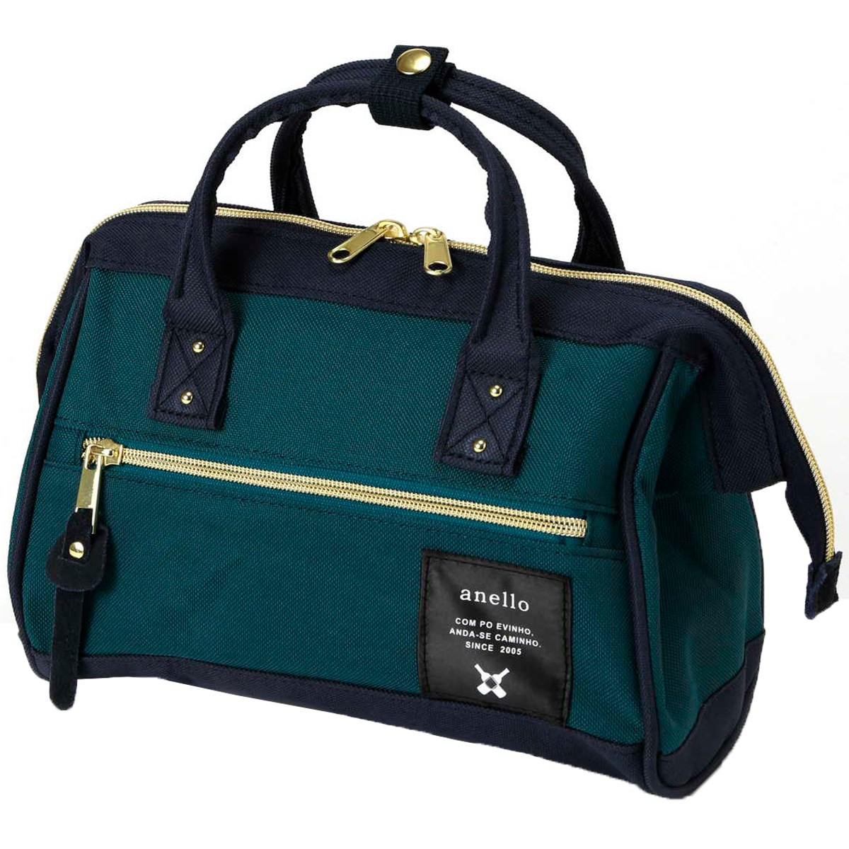 dショッピング |アネロ anello 口金2WAYミニショルダーバッグ ブルー