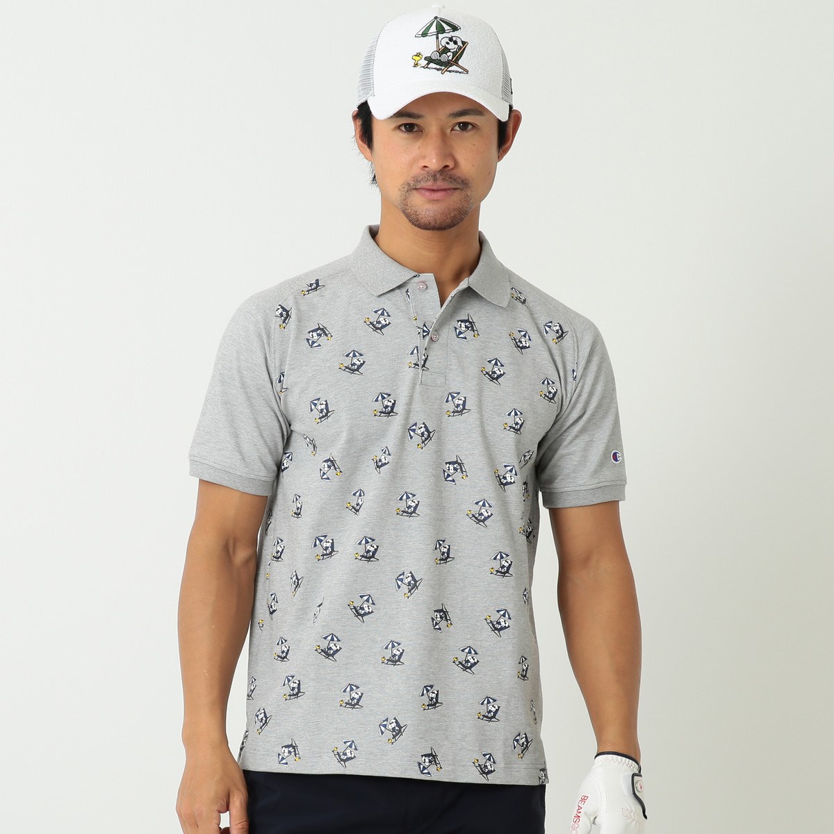 Snoopy Champion Beams Golf Orange Label 別注 リゾート ポロシャツ ビームスゴルフ Beams Golf Orange Label 通販 Gdoゴルフショップ