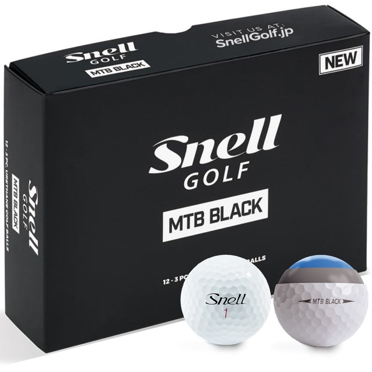 スネルゴルフ Snell GOLF MTB BLACK ボール 1ダース(12個入り) ホワイト