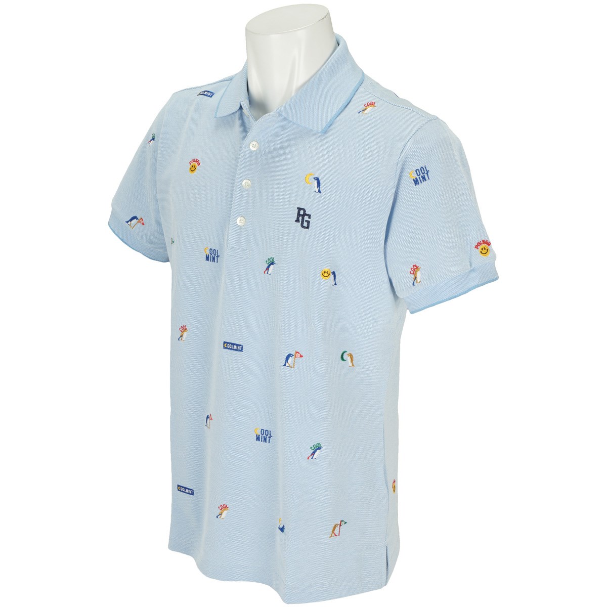 「パーリーゲイツ DRY×鹿の子 COOLMINTエンブ 半袖ポロシャツ 」（ポロシャツ・シャツ）- ゴルフ(GOLF)用品のネット通販