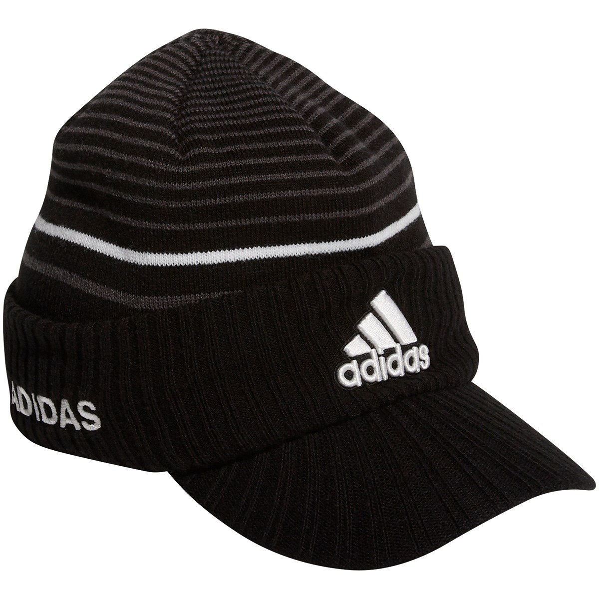 Dショッピング アディダス Adidas ロゴバイザーニットキャップ フリー ブラック カテゴリ 帽子 バイザーの販売できる商品 Gdoゴルフショップ ドコモの通販サイト