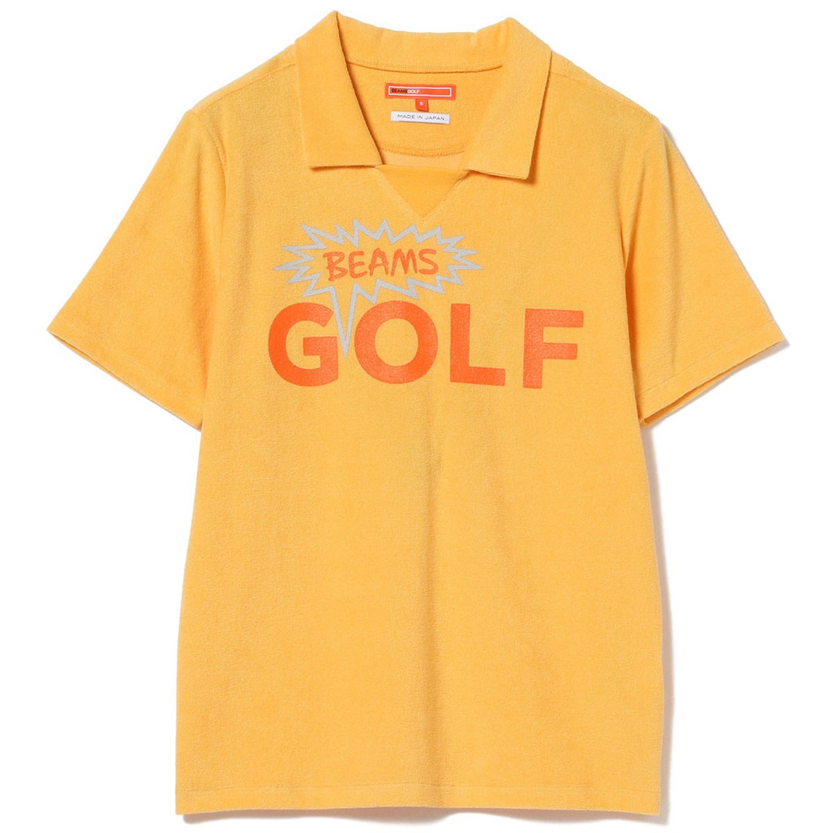 ビームスゴルフ BEAMS GOLF ORANGE LABEL 「BEAT」ロゴ パイル ポロシャツ 