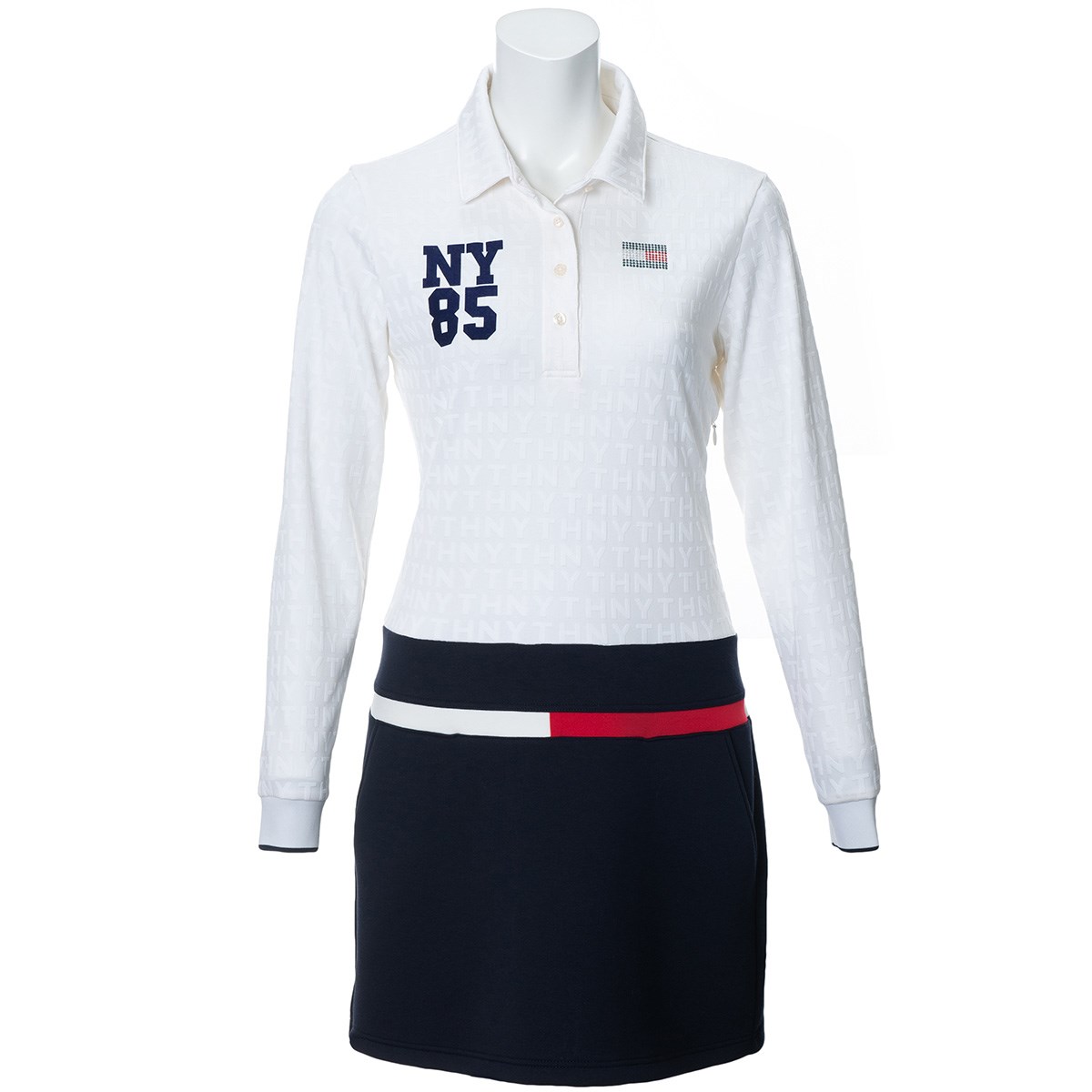 Dショッピング トミー ヒルフィガー ゴルフ Tommy Hilfiger Golf ロゴ ジャカード ワンピース Ll ホワイト レディス カテゴリ ワンピースの販売できる商品 Gdoゴルフショップ ドコモの通販サイト