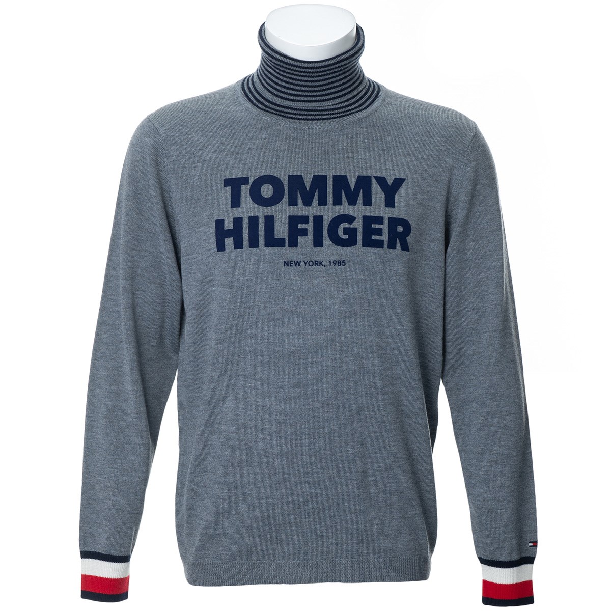 トミーヒルフィガー(Tommy Hilfiger) ロゴ タートルネックセーター 
