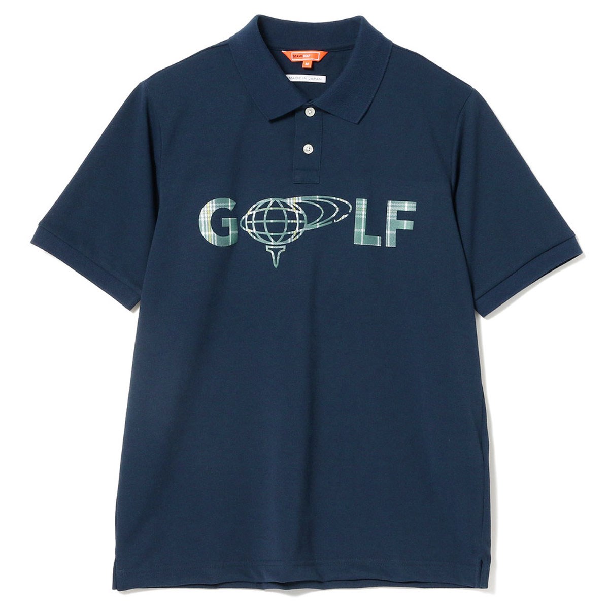 ビームスゴルフ BEAMS GOLF ORANGE LABEL チェックロゴ ポロシャツ 
