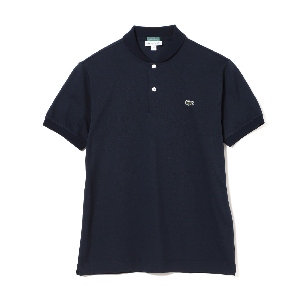  LACOSTE×BEAMS GOLF 別注 ショールカラー ポロシャツ 