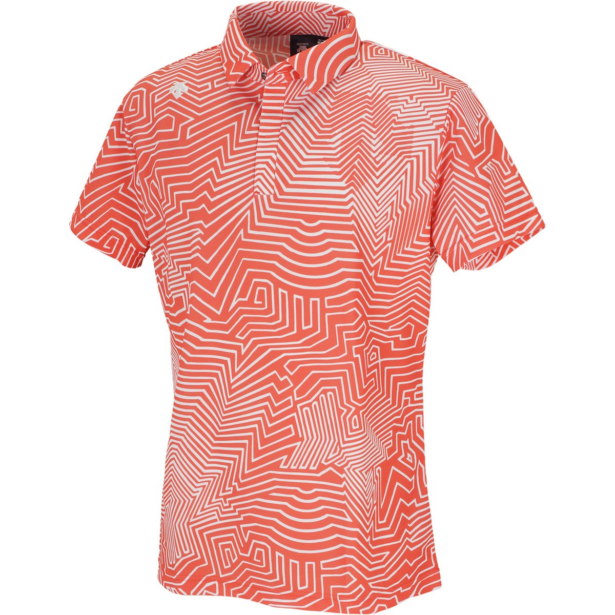 デサントゴルフ(DESCENTE GOLF) クーリストドライキューブ枯山水プリント 半袖ポロシャツ 
