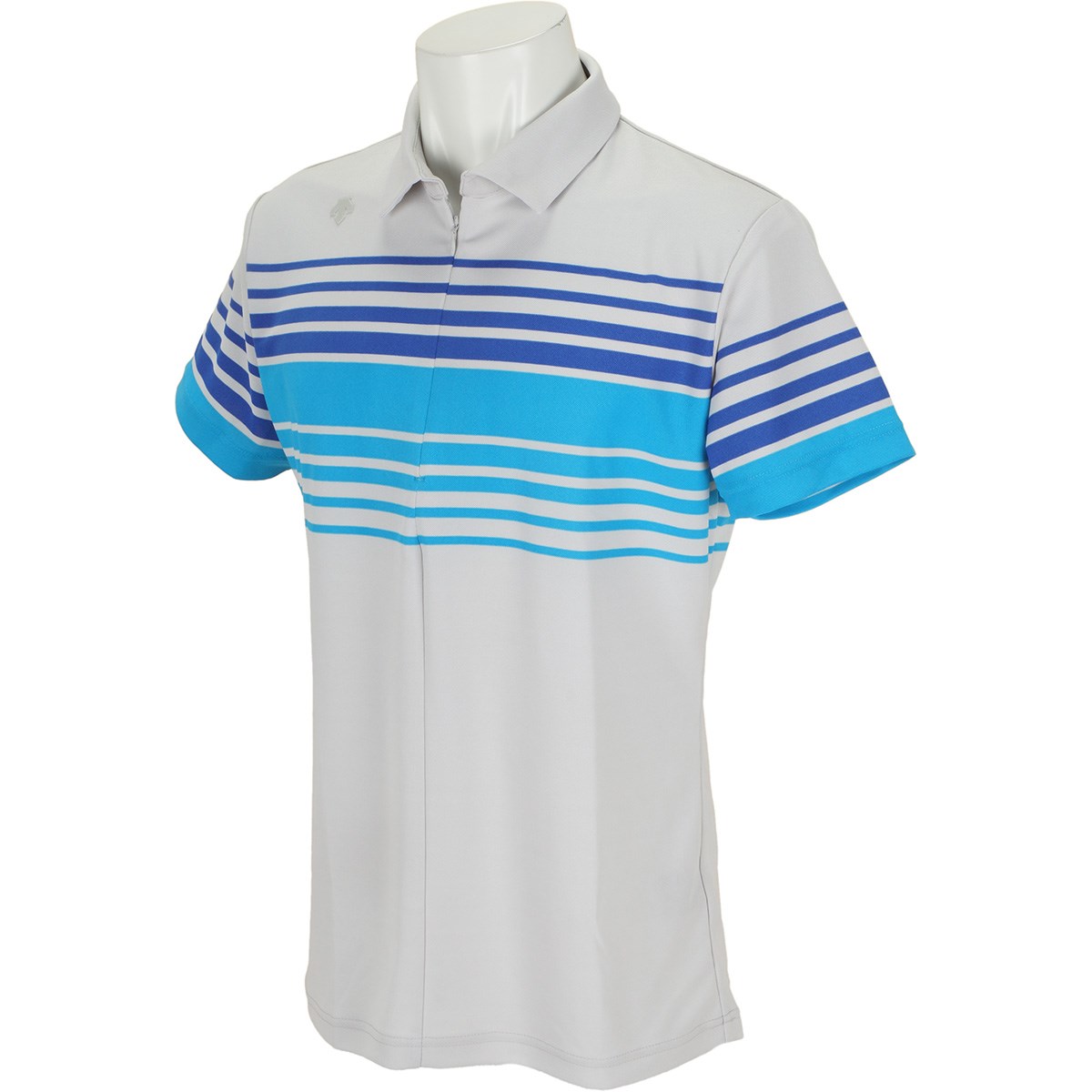 デサントゴルフ(DESCENTE GOLF) パネルボーダープリント 半袖ポロシャツ 
