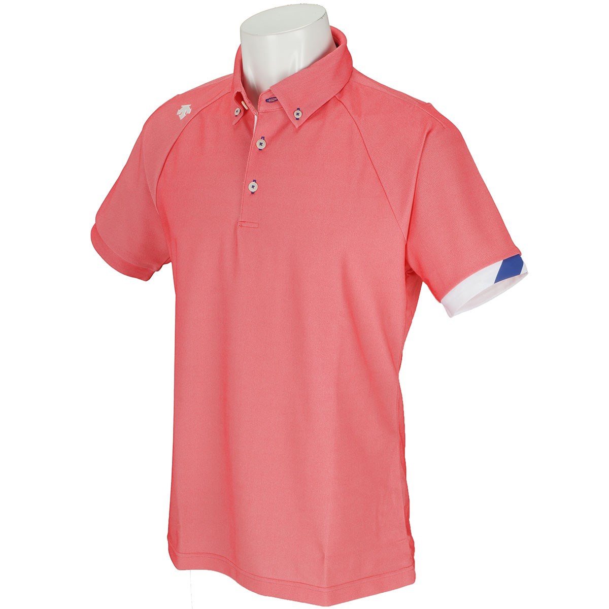デサントゴルフ(DESCENTE GOLF) シャンブレー ボタンダウン半袖ポロシャツ 