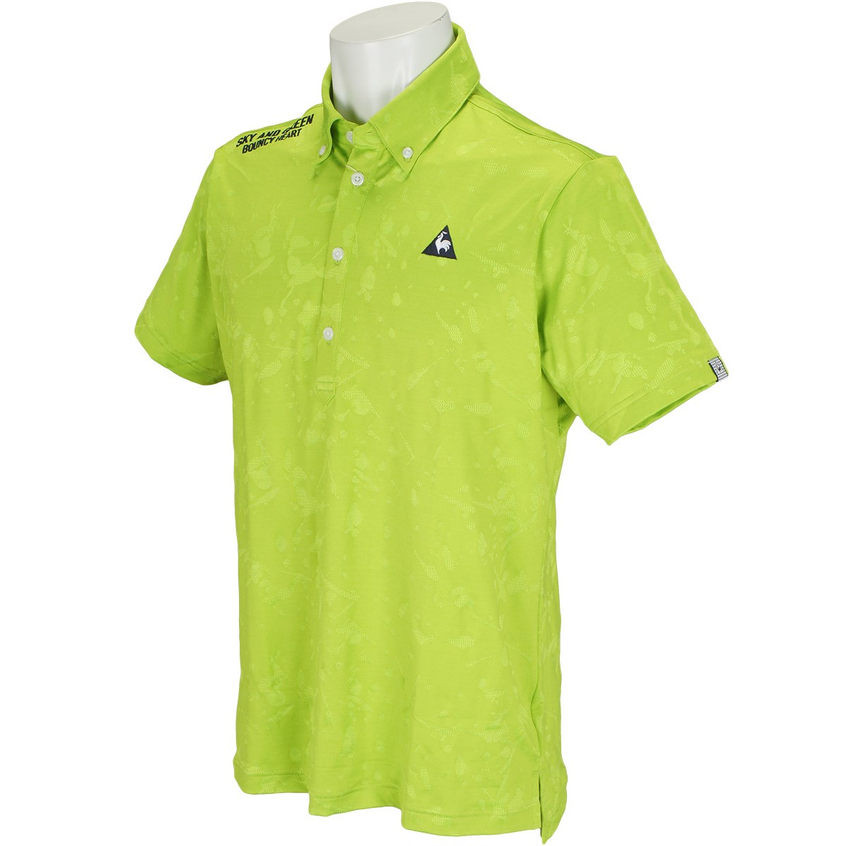 ルコックゴルフ コンピュータースプラッシュジャカード半袖ポロシャツ 