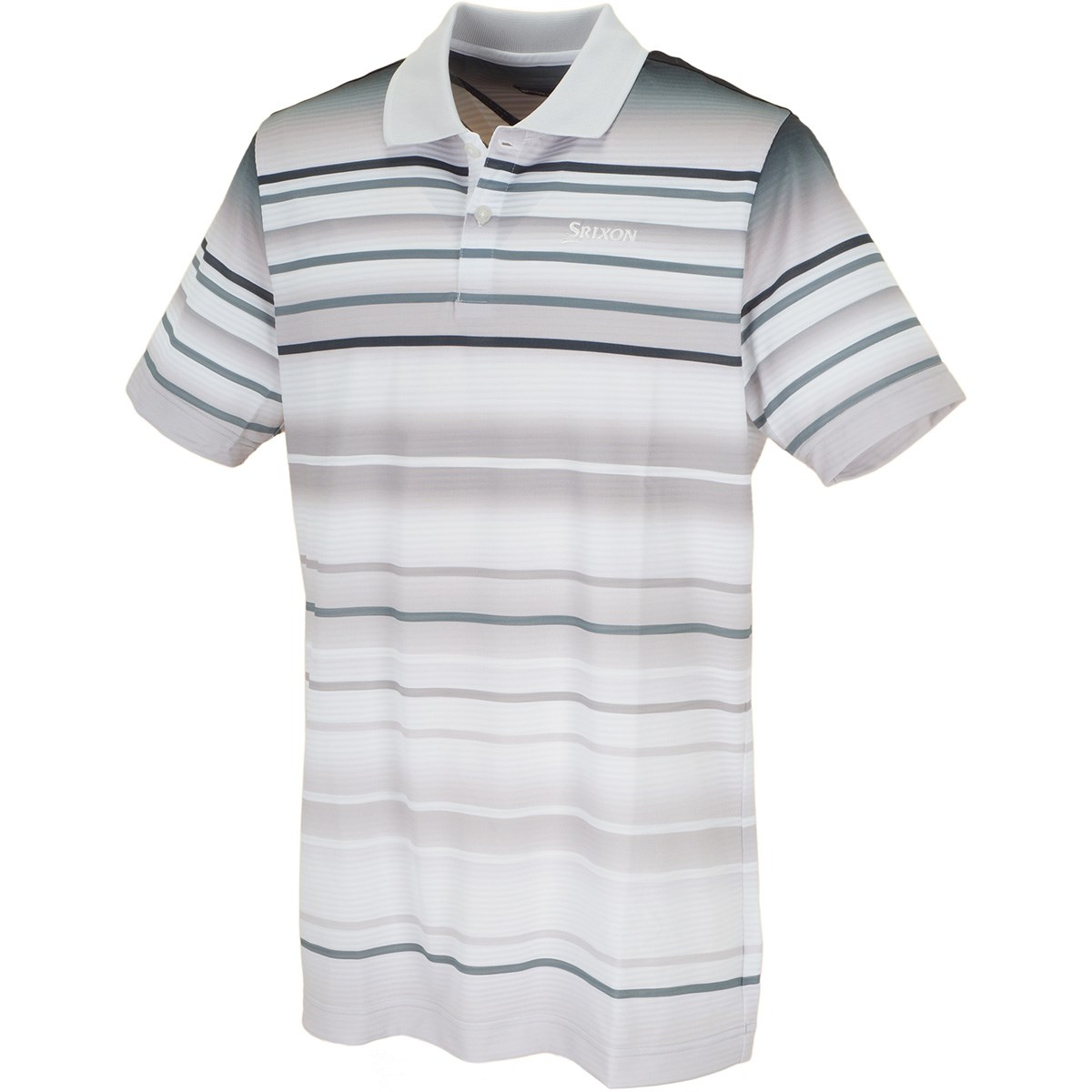 スリクソンゴルフ ニットサッカーパネルプリント 半袖ポロシャツ 