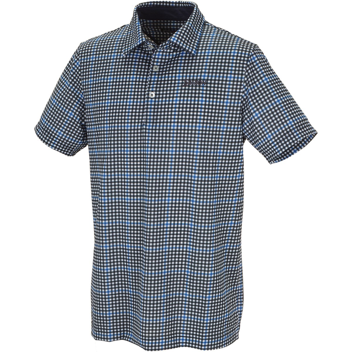 スリクソンゴルフ ニットサッカープリント半袖ポロシャツ 
