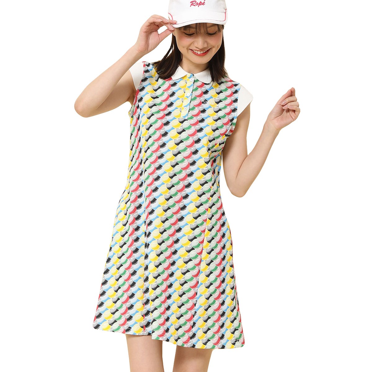 鹿の子パイル ボールパターン柄ワンピース レディス ジュン アンド ロペ Jun Rope Ere 通販 Gdoアウトレット