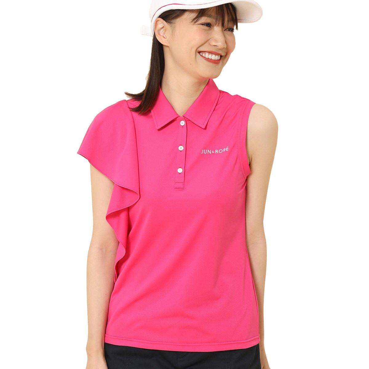 Dショッピング ジュン アンド ロペ Jun Rope アシメトリーフレアスリーブポロシャツ M ピンク 63 レディス カテゴリ ポロシャツ シャツの販売できる商品 Gdoゴルフショップ ドコモの通販サイト