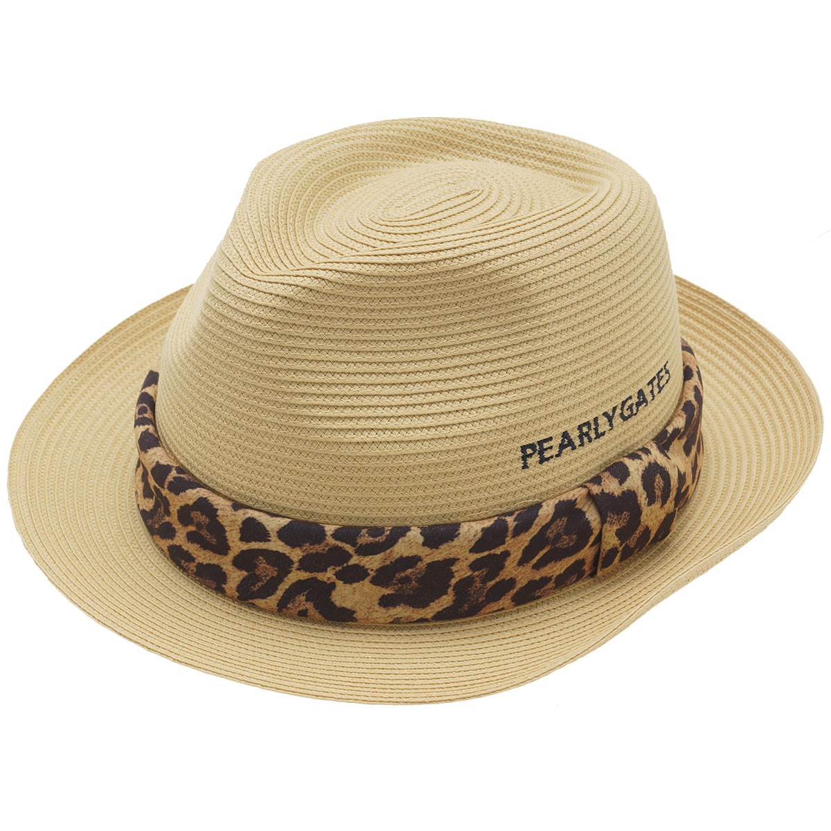 パーリーゲイツ レオパード柄テープ付き 洗えるたためるハット&nbsp;
