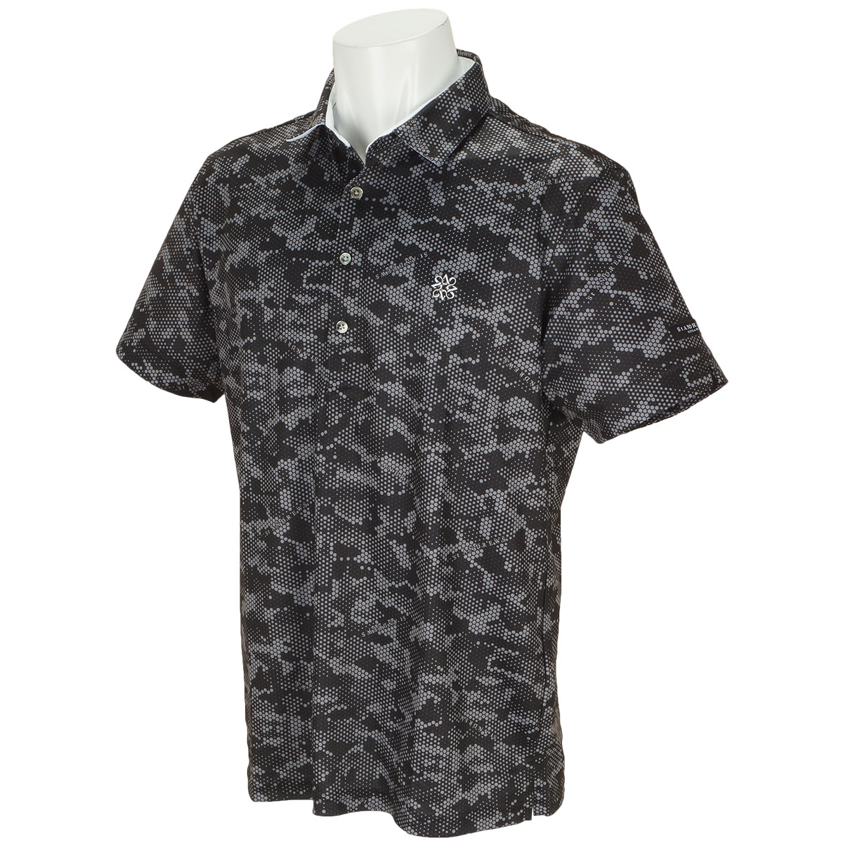  COOLMAX 鹿の子デジタルカモロゴプリント 半袖ポロシャツ 