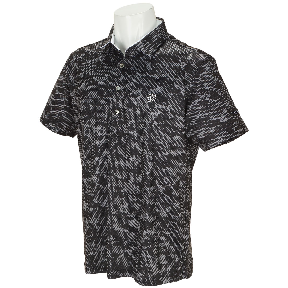 セント・アンドリュース COOLMAX 鹿の子デジタルカモロゴプリント 半袖ポロシャツ 